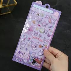 かわいい 3D 立体シール クロミ 1枚入り 3Dプリチ 可愛い 浮き彫り シール キラキラ 輝く ダイヤモンド 子供用 DIY用 ご褒美 手帳 日記 デコ レーションシール 装飾 ノート デコ 女の子 文具 デコシール 子供 大人 おもちゃ 入園祝い