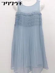 ◇ 組曲 クミキョク PRIER プリエ ノースリーブ ミニ ワンピース サイズ2 ブルー レディース  【中古】 【1108040001458】