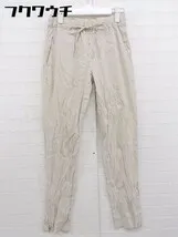 ◇ Theory セオリー ウエストゴム リネン混 パンツ サイズ0 ベージュ レディース  【1109080013517】