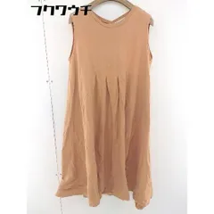 ◇ RAY CASSIN レイカズン ノースリーブ 膝下丈 ワンピース サイズF キャメル レディース 【中古】 【1110180008501】