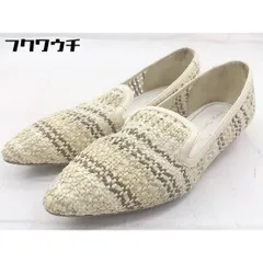 ◇ Oriental Traffic ポインテッドトゥ メッシュ フラット パンプス シューズ サイズ40E ベージュ系 レディース  【中古】 【1110280002133】