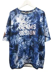 ZETT by BEAMS DESIGN ゼット ビームスデザイン 半袖レイヤーシャツ BOT77604 2XO ブルー 半袖 カットソー 総柄 Tシャツ トップス