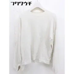◇ SENSE OF PLACE by URBAN RESEARCH 切替 チュール 長袖 ニット セーター サイズF アイボリー レディース  【中古】 【1112080007882】