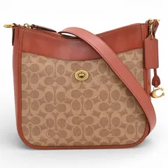 コーチ シェーズクロスボディ シグネチャーコーティドキャンバス ショルダーバッグ Bランク co0707ff