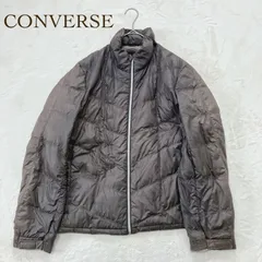 CONVERSE（コンバース）ダウンジャケット／ブラウン　サイズM 軽量ナイロン×ダウン90％　秋冬