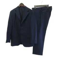 エディフィス EDIFICE スーツ セットアップ シングル ネイビー 紺 46 