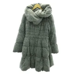 トゥービーシック TO BE CHIC 美品 ダウンコート ジャケット マキシ丈 アルパカ混 グレー 40 約Lのサムネイル