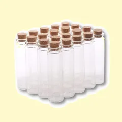 保存 小物 容器 ガラス 保管 ガラス瓶 コルク栓 小分け ミニボトル 20本セット コルク瓶 小瓶 (25ml) Chocople