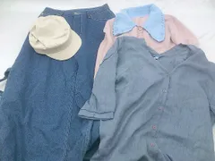 ■ ◎ 《 UNE MANSION他 まとめ売り4点セット Mサイズ相当 デニム パンツ シャツ カーディガン 帽子 レディース 》 P  【1204200000795】