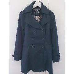 ◇ ◎ CECIL McBEE セシルマクビー ライナー付 長袖 トレンチ コート サイズM ネイビー レディース  【中古】 【1205100010082】