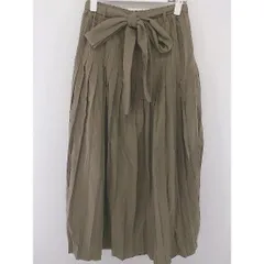 ◇ MOUSSY マウジー ロング プリーツ スカート サイズ1 ベージュ レディース  【中古】 【1205270002252】