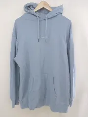 ◇ KANGOL カンゴール 長袖 パーカー プルオーバー サイズXL ライトブルー ホワイト メンズ  【中古】 【1206010003317】