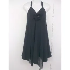 ◇ ◎ DENDROBIUM デンドロビウム フォーマル キャミソール 膝下丈 ワンピース サイズ38 ブラック レディース  【中古】 【1206020004083】