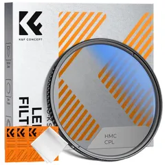 【人気商品】K&F CONCEPT 95mm PLフィルター サーキュラー コントラスト 反射調整用 高透過率 薄枠 円偏光フィルター CPLフィルター 3枚クリーニングクロス付属（NANO-Kシリーズ）のサムネイル