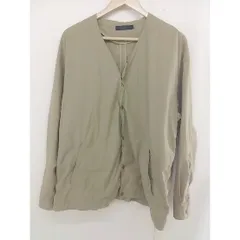 ◇ RAGEBLUE レイジブルー ノーカラー 長袖 ジャケット サイズM ベージュ メンズ  【中古】 【1206080003552】