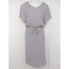◇ ROPE PICNIC プリーツ ウエストリボン タッセル ノースリーブ 膝下丈 ワンピース サイズ38 ベージュ レディース  【中古】 【1206080003347】