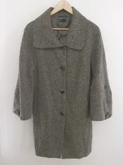 ◇ ◎ UNITED COLORS OF BENETTON ウール混 長袖 コート サイズ42 グレー ベージュ系 レディース P  【中古】 【1210240004761】