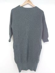 ◇ ROPE' ロペ ウールニット 八分袖 ミニ ワンピース サイズ36 グレー系 レディース P 【中古】 【1211070001005】