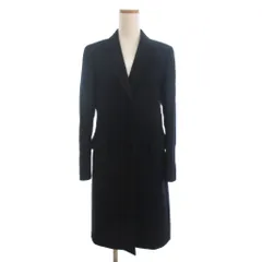 ピーエスポールスミス PS Paul Smith チェスターコート ミドル丈 ウール 黒 ブラック 40