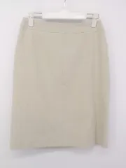 ◇ SunaUna スーナウーナ 膝丈 台形 スカート サイズ38 ベージュ レディース P  【中古】 【1211300002086】