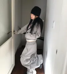 REETKEEM リー REETKEEM グレー カラー トレーナー ズボン