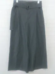 ◇ ◎ Laf… ラ エフ ベルト付 ハイウエスト ワイド パンツ サイズ 2S ダークグレー系 レディース P  【1212270001642】