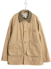 【お得なクーポン配布中!】 00s エルエルビーン ダック ハンティング ジャケット メンズ M / オールド カバーオール フィールド ハーフ コート チェック ライナー付き