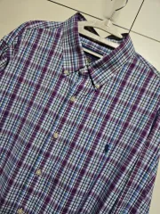 ポロ ラルフローレン クラシックフィット パープルチェック シャツ (未使用品)