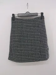 ◇ ◎ ●美品● epimi e'pimmy エピミエピミー チェック キュロット パンツ サイズM ブラック ホワイト系 レディース P  【1304250015401】