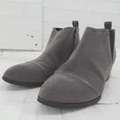 ◇ Oriental Traffic サイドジップ サイドゴア スタッズ ブーティー ブーツ シューズ サイズM グレー系 レディース E  【1305160016601】