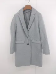 ◇ INGNI イング シンプル ベーシック 通勤 通学 長袖 チェスターコート サイズM グレー レディース P  【1307040003602】