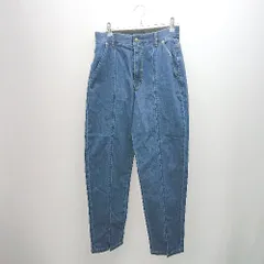 ◇ EMMA CLOTHES エマクローズ デニム ウエストゴム シンプル ロングパンツ サイズL ブルー系 レディース E  【1307260065114】