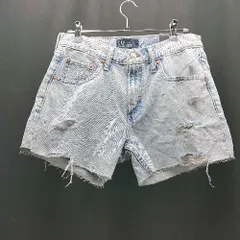 ◇ ◎ ●未使用● GAP ギャップ ギャル 夏 ダメージ ポケット ショート ミニ デニム サイズ26/2 ブルー レディース E  【1307210035501】