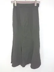 ◇ apres jour mignon レーヨン混 とろみ感 バックスリット ロング マーメイド スカート サイズM ブラック レディース P  【1308160087701】