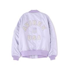 [아빌렉스] SIGNATURE LOGO MA-1 시그니처 로고 MA-1 여성 S 437 라벤더 783-4252605 1