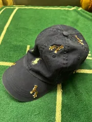 POLO RALPH LAUREN 犬 刺繍 ネイビー ベースボールキャップ 帽子