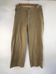 無印良品 縦横ストレッチチノワイドパンツ レディース XL カーキ 4071202601050020
