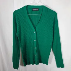 NICK&NICOLE ニック&ニコル グリーン ゴージ カーディガン