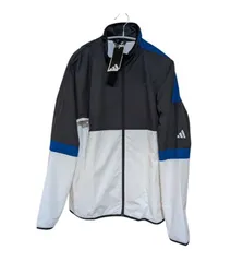 【新品】adidas ウォーム テニス ウインドブレーカー M 白✕黒