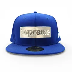 SUPREME 16ss METALIC BOX LOGO NEW ERA BLUE サイズ7 3/8(58.7cm) シュプリーム メタリック ボックスロゴ ニューエラ キャップ 帽子 大名店