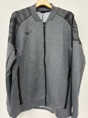 MIZUNO ミズノ トレーニングジャケット ジャージ 上 メンズ 2XL グレー フルジップ スポーツ トレーニング