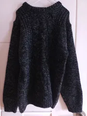 ヴィンテージ ヘビー ケーブル編み ニット