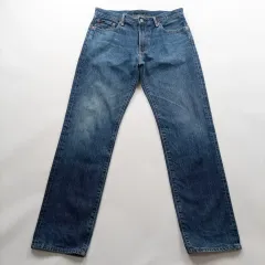 UNIQLO ユニクロ デニム ズボン サイズ34 ストレート 基本 カジュアル メンズ デニムパンツ A8897