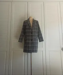 チェック柄 ハーフコート