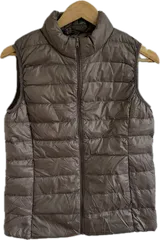 Z1716 【美品】205zero  ダウンベスト　アウター　ブラウン　レディース