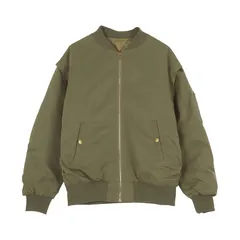 [神戸レタス] 袖取り外しOK 中綿 ビッグ MA-1 ブルゾン [K1204] フリー カーキ 0