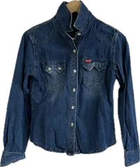 Z1716 【美品】JEAN HOUSEジーンハウス　デニムシャツ　トップス　レディース