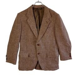 64【美品・訳あり】USA製 ハリスツイード ジャケット A4 M メンズ 秋冬 