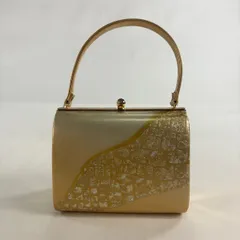 和装バッグ 優品 フォーマル 幾何学模様 金銀彩 箔 金色 エナメル 和装小物  【中古】