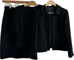 Z1716 【美品】LILY BURNリリーバーン　東京ソワール　ブラックフォーマル3点セット　喪服セレモニースーツ　レディース　9サイズ